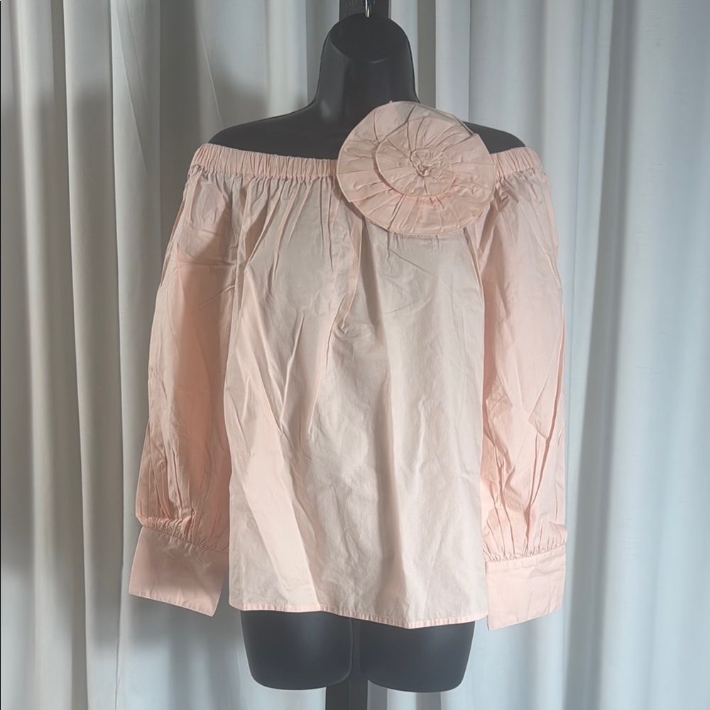 The Drop Womens Ariel 3D Feminine Floral Cotton TopBlouses Size M - Picture 8 of 10